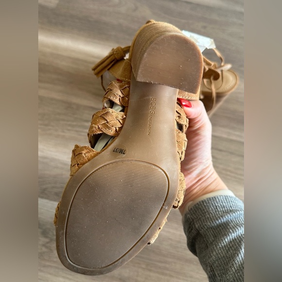 BCBGENERATION Ledina Braided Suede Block Heel Sandal - Picture 4 of 6